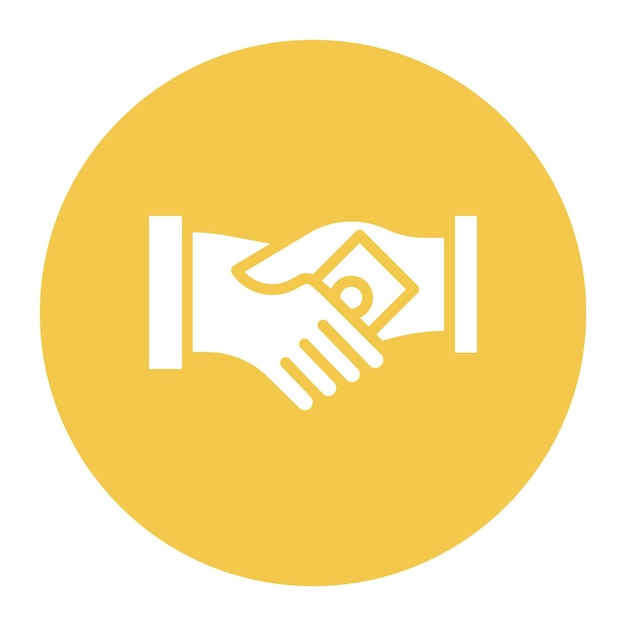 Bribe Handshake icon vector image Can be used for Corruption