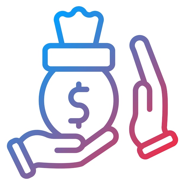 Bribery icon vector image can be used for politics