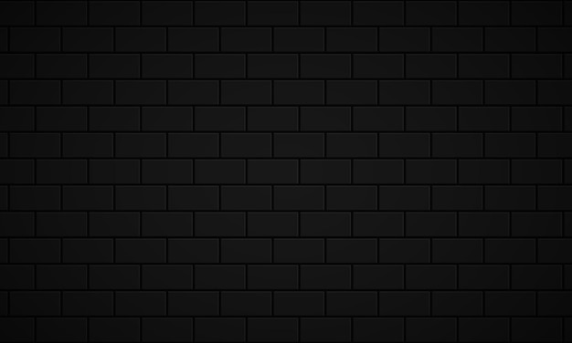 Brick black wall texture background dark brickwork pattern block stone structure backdrop brick wall