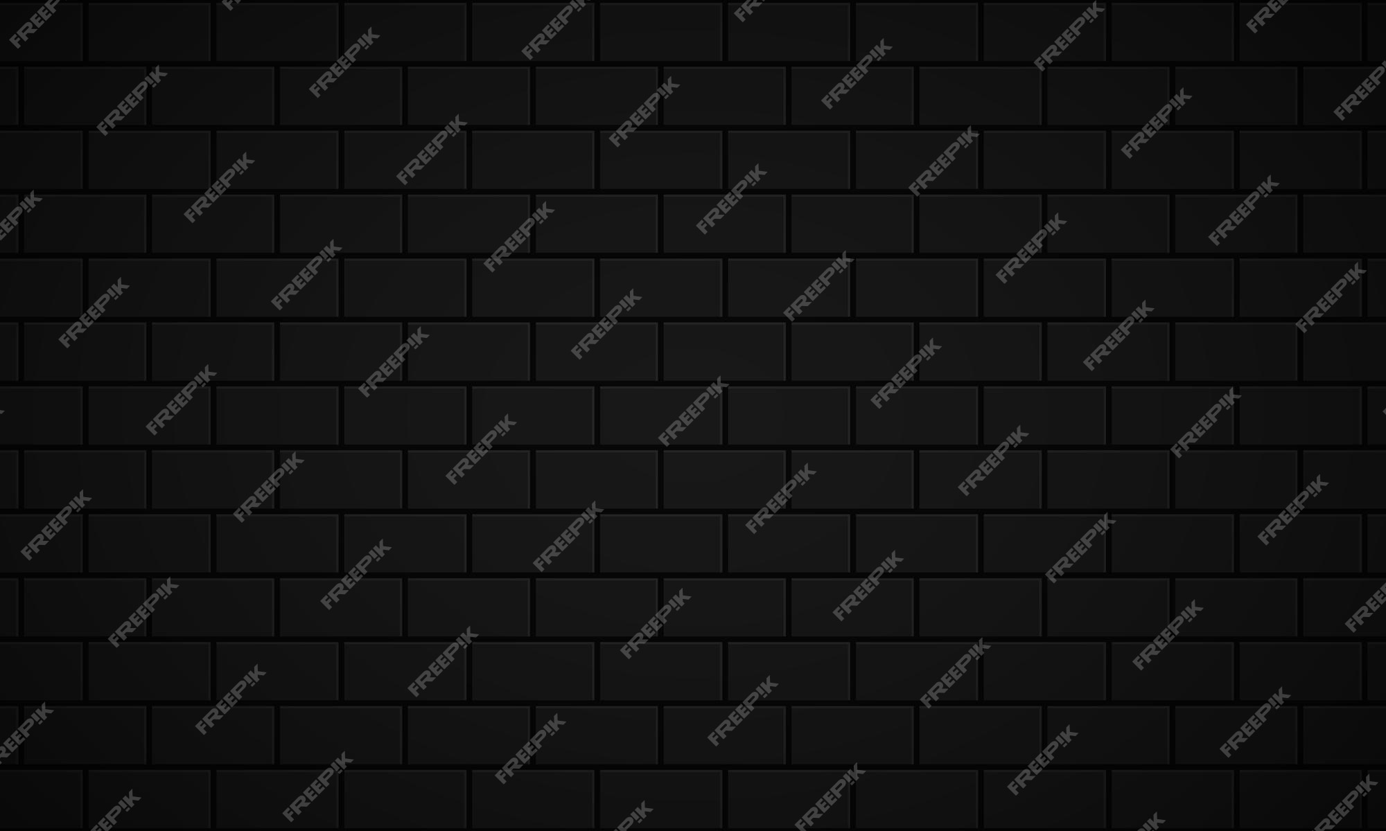 Premium Vector | Brick black wall texture background dark brickwork pattern  block stone structure backdrop brick wall