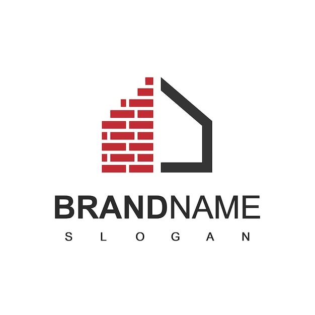 Brick House Logo, Real Estate Company Symbol