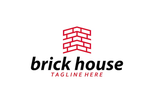 Brick logo icon vector isolated