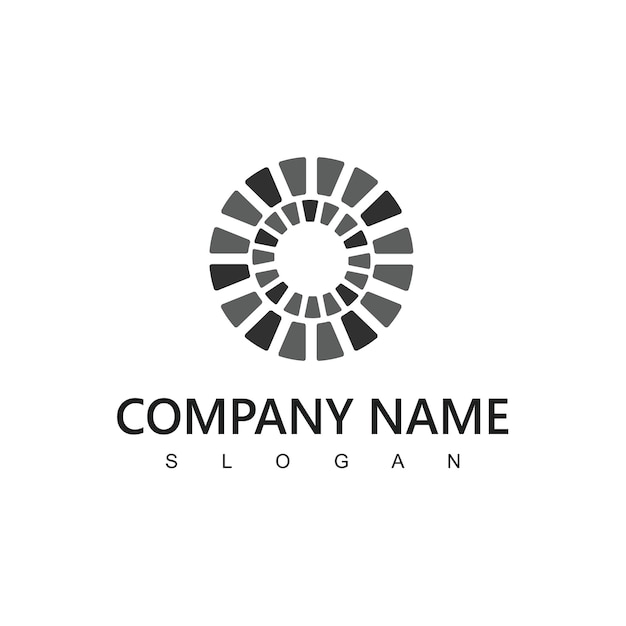 Brick Paving Logo Design Template