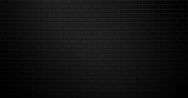 Brick wall background. Place for text or product presentation. Empty dark room.