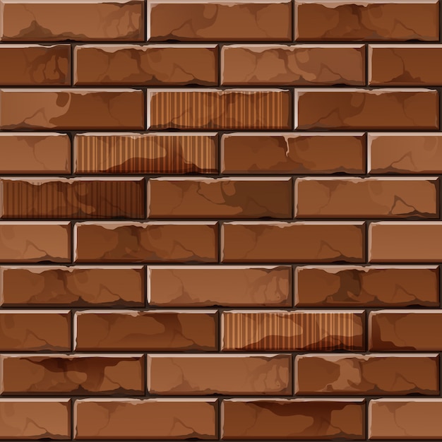 Vector brick wall background texture pattern