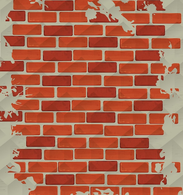 Brick wall design.