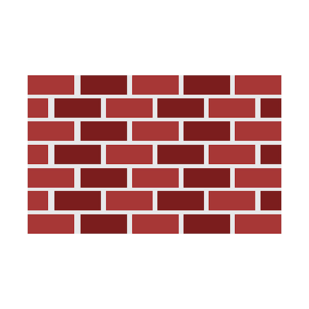 Brick wall icon logo vector design template