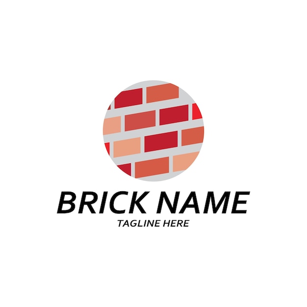 Vector brick wall icon vector