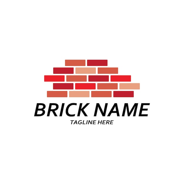 Brick wall icon vector