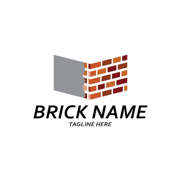 Brick wall icon vector