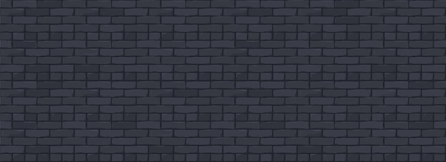 벡터 벽돌 벽 질감 배경입니다. black color brickwall의 디지털 그림.