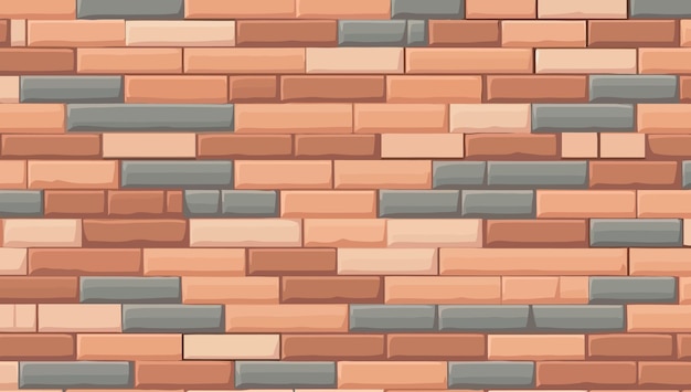 Brick wall Texture of brick wall Abstract background Vector illustration