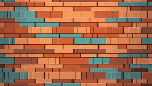 Brick wall Texture of brick wall Abstract background Vector illustration