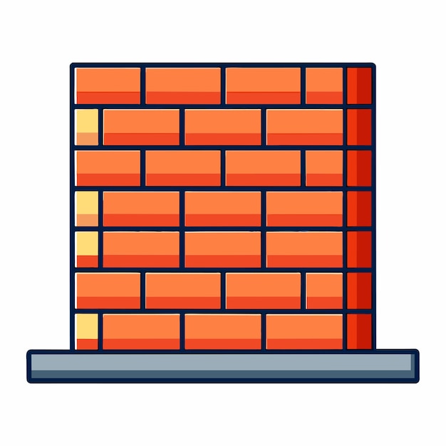 Vector brick wall vector illustration