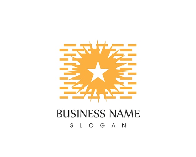 Шаблон дизайна логотипа brickwall