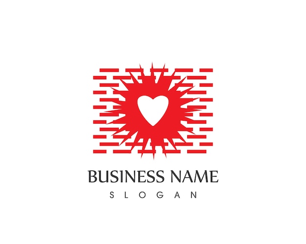 Brickwall logo ontwerpsjabloon