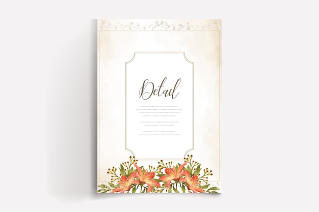 BRIDAL SHOWER FLORAL INVITATION TEMPLATE