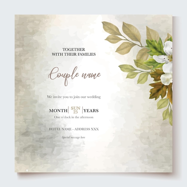 BRIDAL SHOWER FLORAL INVITATION TEMPLATE