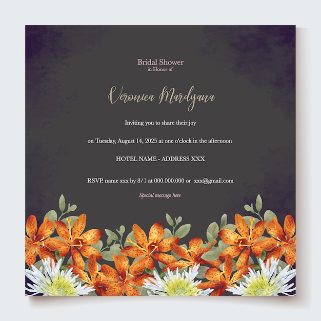 BRIDAL SHOWER INVITATION TEMPLATES