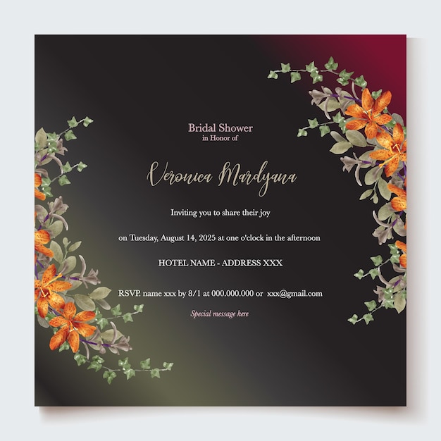 bridal shower invitation templates