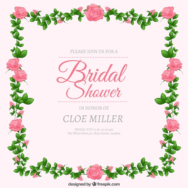 Bridal shower invitation