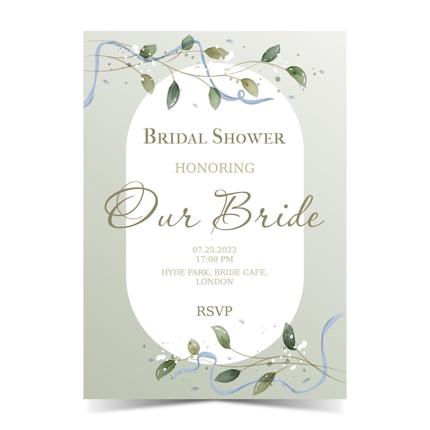 Bridal shower invitation