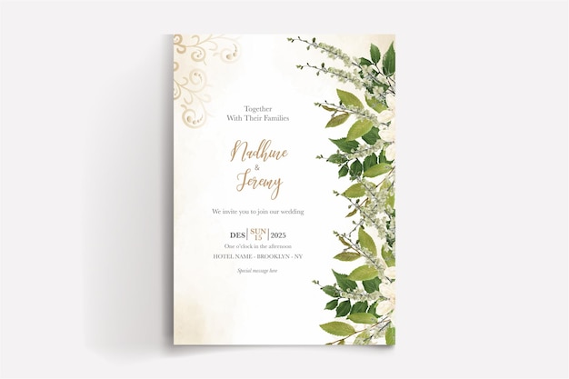 BRIDAL SHOWER WEDDING INVITATION TEMPLATES