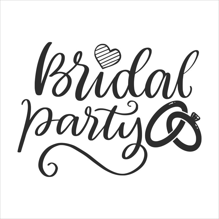 Vector bridal wedding lettering quotes for printable poster, invitation, tote bag, gift, t-shirt design.