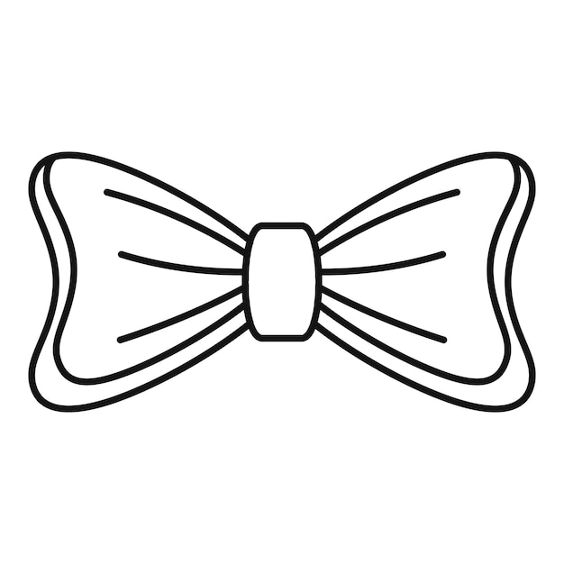 Bride bow tie icon Outline bride bow tie vector icon for web design isolated on white background