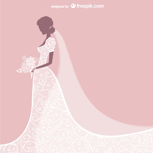 ベクトル 花嫁のドレス