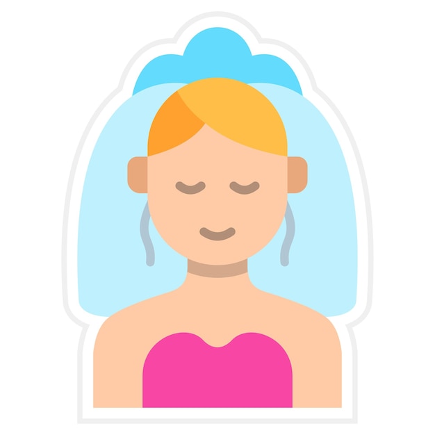 Vector bride icon