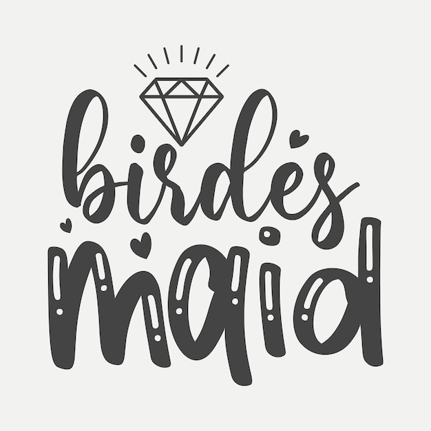 Vector brides maid