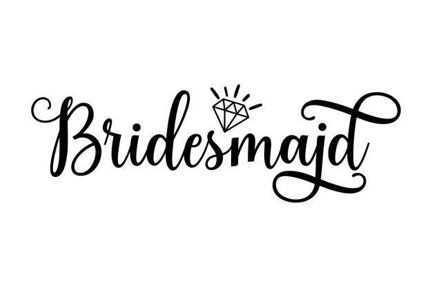 Vector bridesmaid