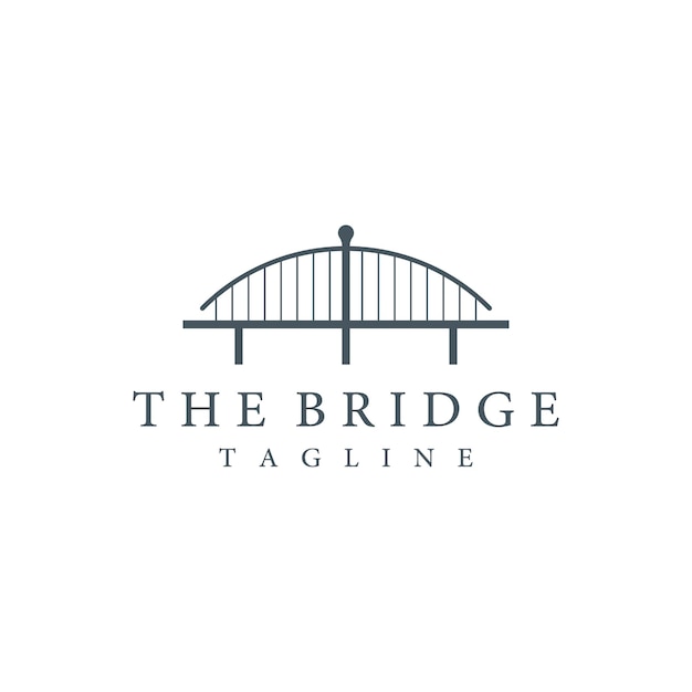 Vettore costruzione di ponti logo astratto con un'idea creativa