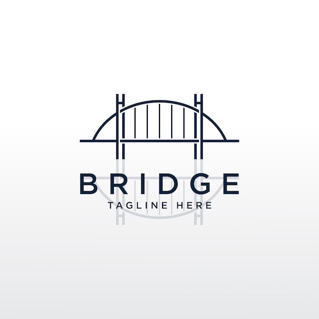 벡터 bridge corporation 로고 디자인 템플릿