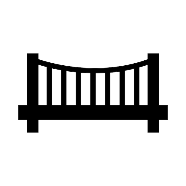 Bridge icon vector