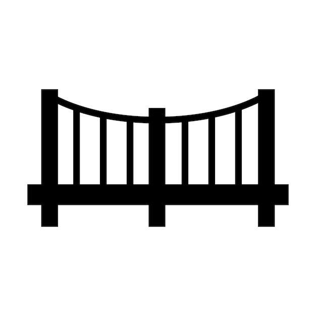 Bridge icon vector