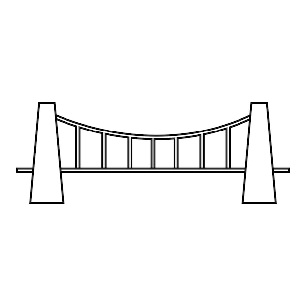 Bridge icon vector