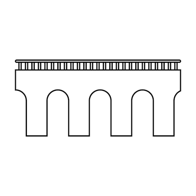 Bridge icon vector