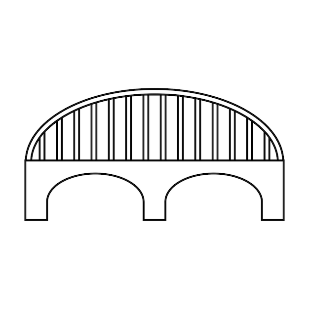 Vector bridge icon vector