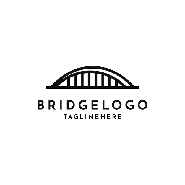 Bridge logo design creative idea