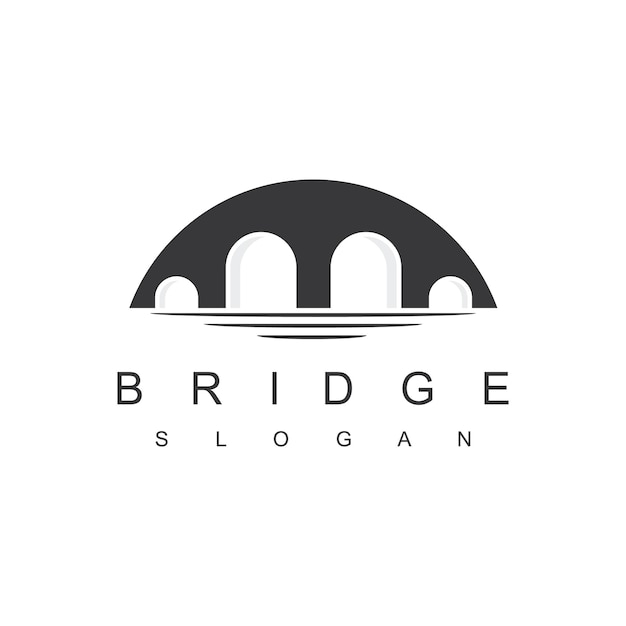 Bridge logo design template