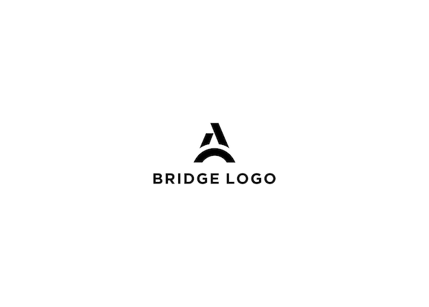 bridge logo design vector illustration