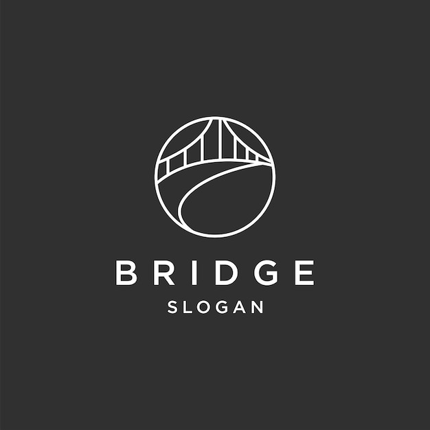 Bridge logo icon design template