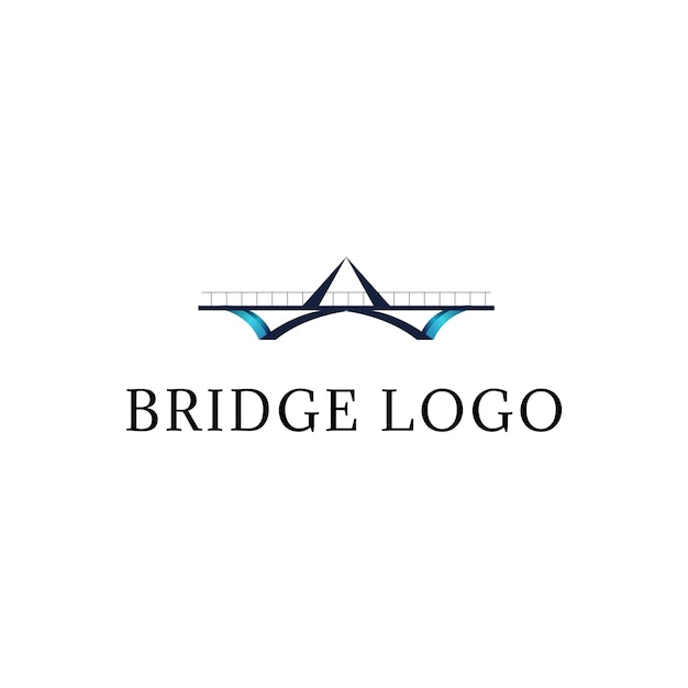 bridge logo icon design vector template