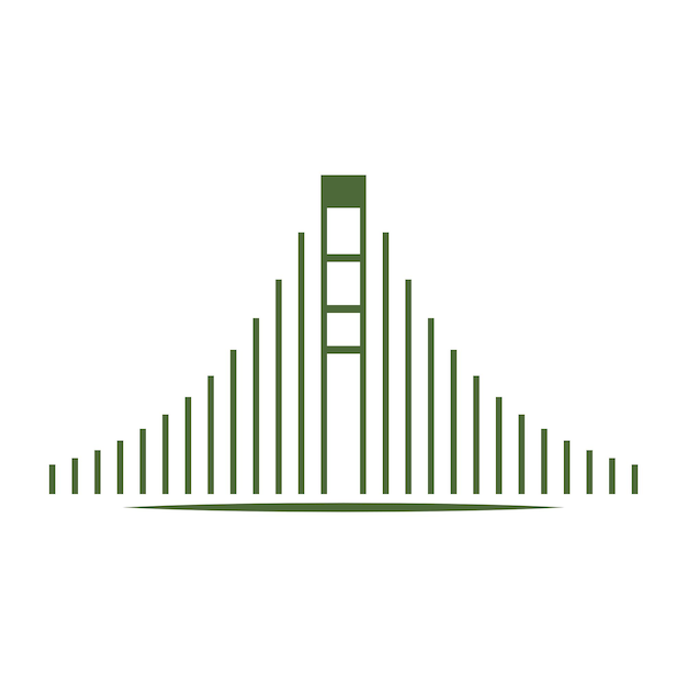 橋のロゴ アイコン デザイン