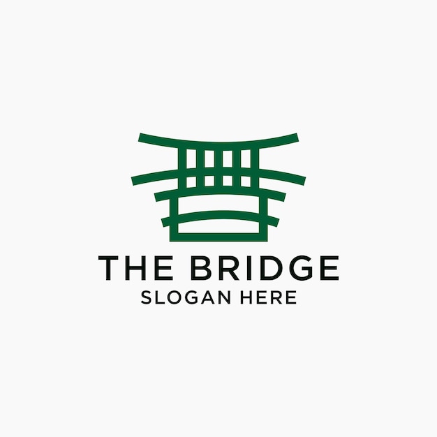 The bridge logo icon vector image