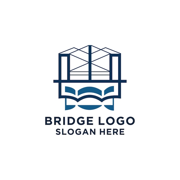 Bridge logo icon vector image