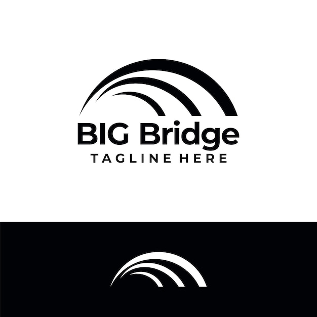 Bridge logo icon vector isolated