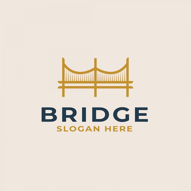 Bridge logo sjabloon. vector illustratie